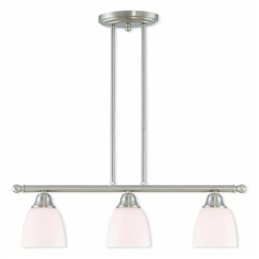 Somerville 53854-91 Brushed Nickel Linear Chandelier Light &#44; 14.25 - 44.25 x 5 in.