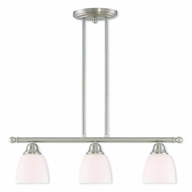Somerville 53854-91 Brushed Nickel Linear Chandelier Light &#44; 14.25 - 44.25 x 5 in.