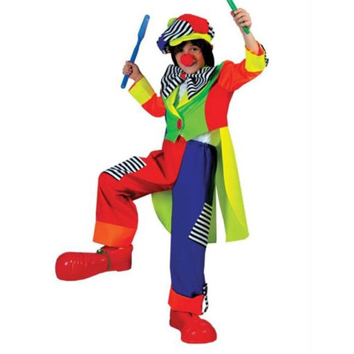 MorrisCostumes FF60638 Spanky Stripes Clown Ch Medium