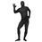 Costumes For All Occasions FW131265BK Skin Suit Black Adult Plus