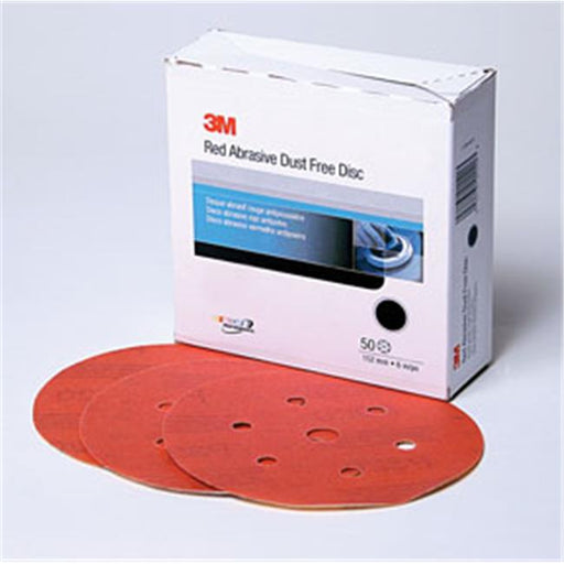 3M 1185 Red Abrasive Hookit Film Disc&#44; 6 In. P1200&#44; 25 Discs per Box