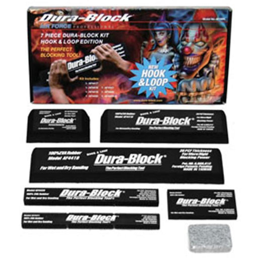 Dura-Block DRB-AF44HL 7Pc Hook And Loop Block Set With Soap