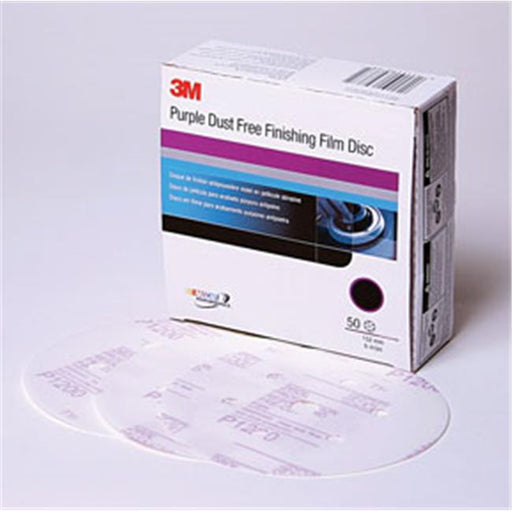 3M Company  3M-30771 6 in. Purple Finishing Film Hookit Disc Dust-Free  P600 Grit