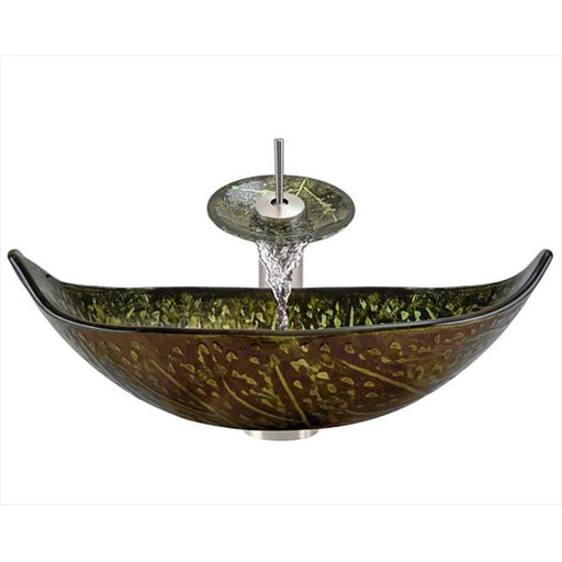 Polaris 643-WF-BN Brushed Nickel Bathroom Waterfall Faucet Ensemble