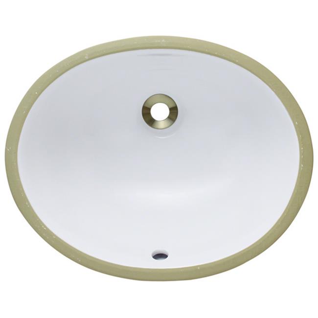 Polaris UPS-W White Porcelain Bathroom Sink