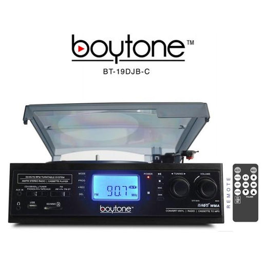 Multi Rpm Turntable With Sd&#44; Aux And Usb - Black