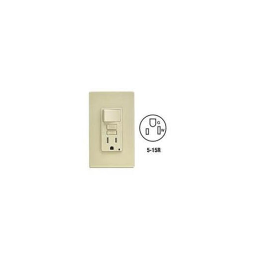 Mfg C21-GFSW1-00I Self-Test Tamper Resistant GFCI Switch & Outlet Combination With Wallplate&#44; Ivory