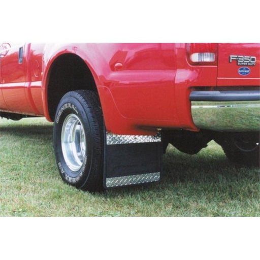 Owens 86RF104D Classic Dually Rubber Mudflaps&#44; Diamond Tread Insert&#44; 80-98 F-Series Heavy Duty Pu&#44; 19X24