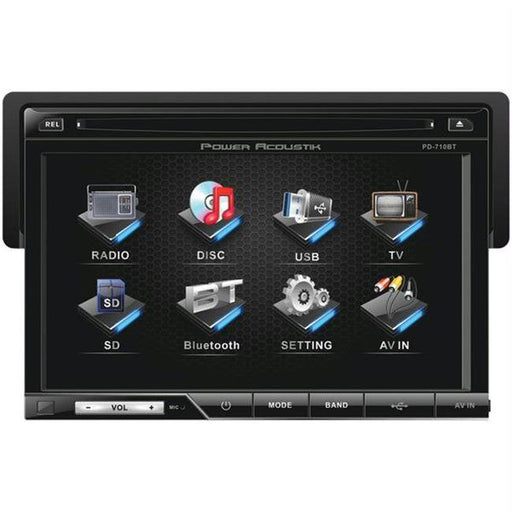7 in. Single-Din In-Dash Tft-Lcd Touchscreen With Dvd  Detachable Face - With B