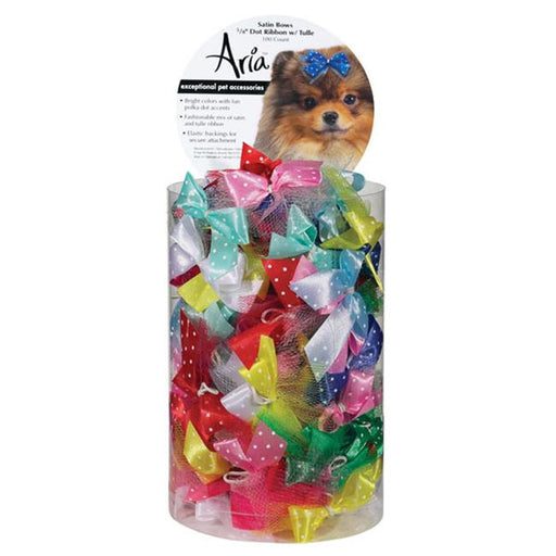 Aria DT151 05 15 Aria Satin Bow 5/8 In Triple Ribbon