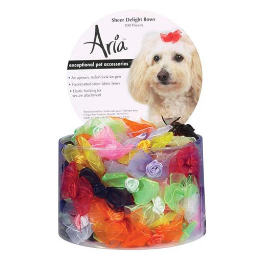 Aria DT157 99 Aria Sheer Delight Bows Canister 100/Pcs