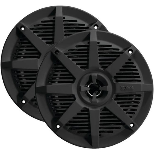 2-Way Full-Range Marine Speakers&#44; Black - 6.5 in.