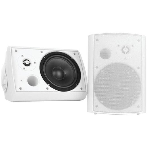 Home  Indoor-Outdoor Wall-Mount Bluetooth Speaker System&#44; White - 5.25 in.