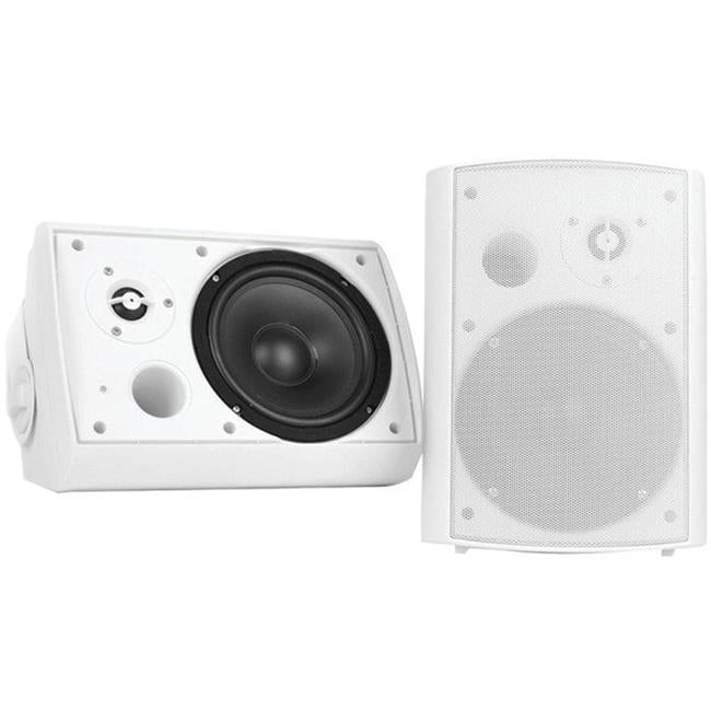 Home  Indoor-Outdoor Wall-Mount Bluetooth Speaker System&#44; White - 5.25 in.