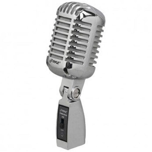 Classic Retro Vintage-Style Dynamic Vocal Microphone - Silver