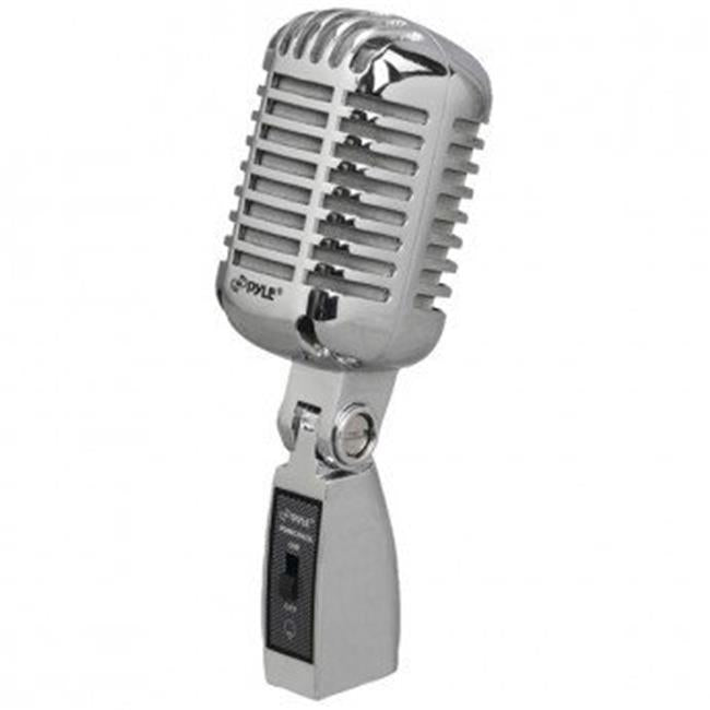 Classic Retro Vintage-Style Dynamic Vocal Microphone - Silver