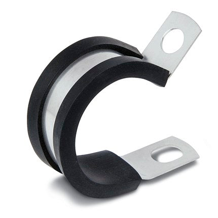 KMC Stampings COL1309SS 10.19 in. Stainless Steel Medium Duty Clamp With Epdm Rubber Cushion .281 Screw Hole Diameter  25 Pieces