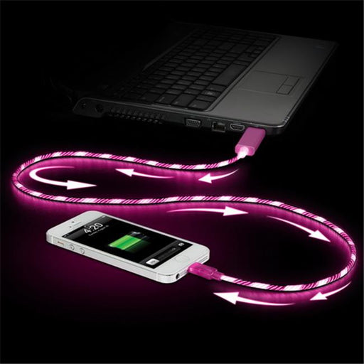 30 Pin Power Series Charge & Sync Cable for iPhone 5&#44; Pink