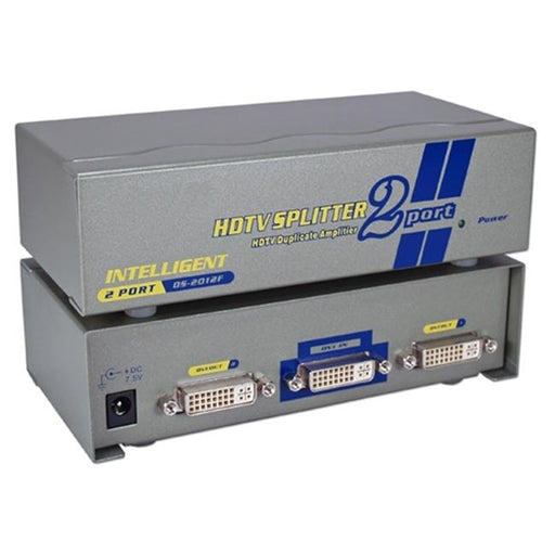 QVS MDVI-12H 2Port DVI&#44; HDTV Digital Video Splitter & Distribution Amplifier with HDCP