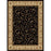Radici 1599-1510-BLACK Como Rectangular Black Transitional Italy Area Rug&#44; 3 ft. 3 in. W x 4 ft. 11 in. H