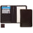 Raika AN 128 BROWN 3.5in. x 4.5in. Leather Card Note Taker Case with Pen - Brown
