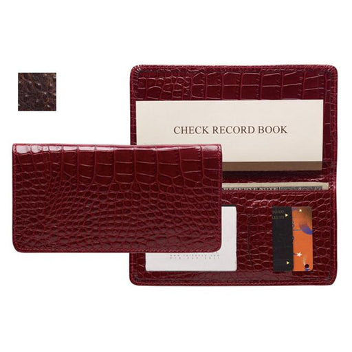 Raika AN 164 BROWN Leather Checkbook Cover - Brown