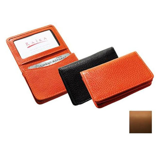 Raika SF 156 TAN Gussetted Card Case - Tan