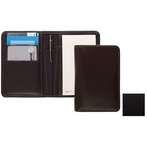 Raika TN 128 BLK Card Note Case with Pen - Black