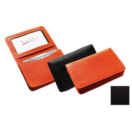 Raika TN 156 BLK Gussetted Card Case - Black