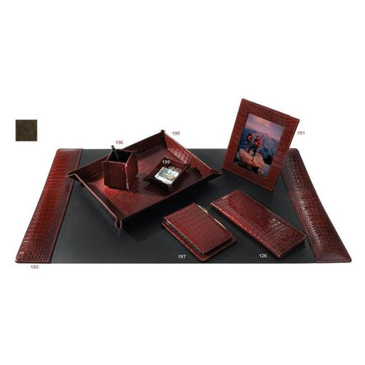 Raika VI 199 BROWN Leather Business Card Holder - Brown
