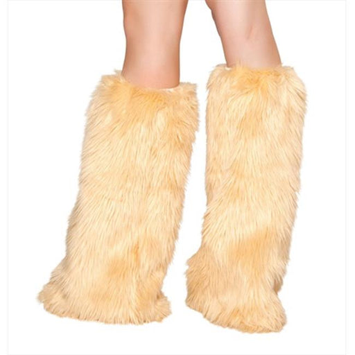 Roma Costume 14-C121-Camel-O-S Synthetic Fur Leg Warmer- One Size - Camel