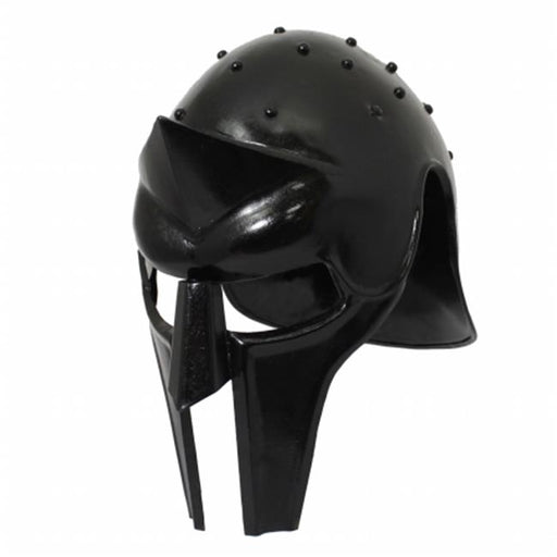 EcWorld Enterprises 8880671 Antique Replica Full-Size Metal Gladiator Armor Arena Helmet - Black