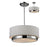 Z-Lite 186-16- 3 Light Chandelier Chrome Steel  Fabric