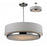 Z-Lite 186-22- 3 Light Chandelier Chrome Steel  Fabric