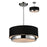 Z-Lite 187-16- 3 Light Chandelier Chrome Steel  Fabric