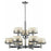 Z-Lite 328-9-CH- 9 Light Chandelier Chrome  Steel  Glass