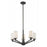 Z-Lite 411-5- 5 Light Chandelier Coppery Bronze Steel  Glass