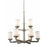 Z-Lite 412-9- 9 Light Chandelier Brushed Nickel Steel  Glass