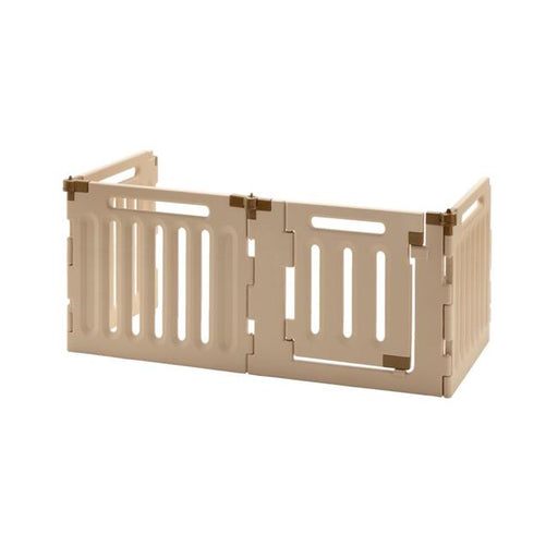 Richell USA 94191 Convertible Indoor-Outdoor Pet Playpen H4 - Soft Tan-Mocha
