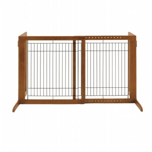 Richell USA 94146 Freestanding Pet Gate HS - Brown