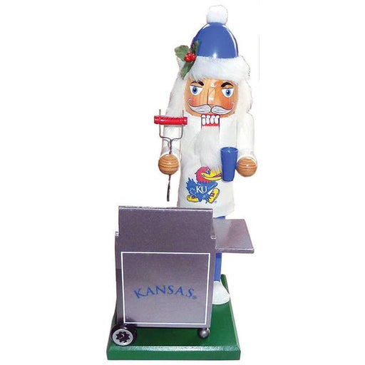 Santas Workshop KSJ060 12 in. Kansas Jayhawk Tailgating Nutcracker