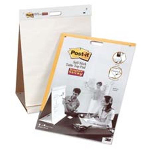 3M Commercial Office Supply Div. MMM563R Tabletop Easel Pad- Super Sticky- 20 Sheets- 20in.x23in.- White
