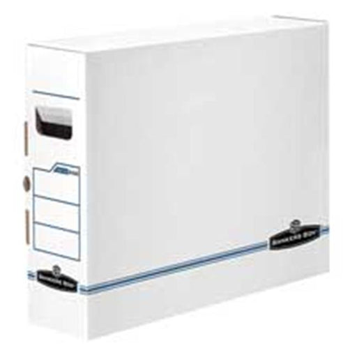 Fellowes Mfg. Co. FEL00650 Storage Boxes For X-Ray- 5-.25in.x18-.75in.x14-.88in.- White-Blue