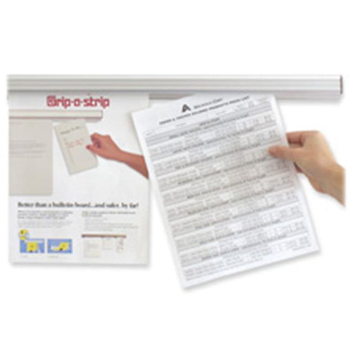 Advantus Corp. AVT2015 Grip-A-Strip Display Rail- 96in.L- Satin