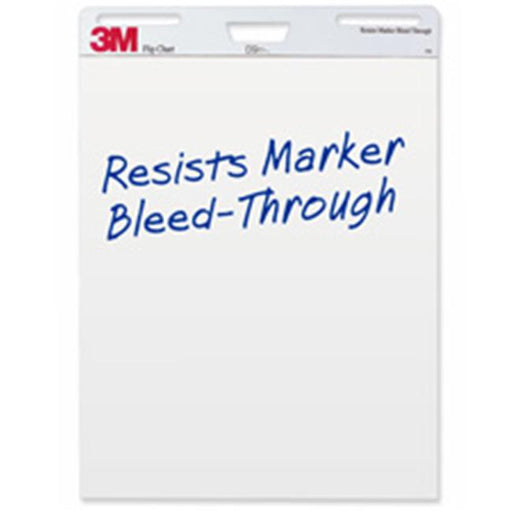 3M MMM570 Flipchart- Plain- 40 Sheets-Pad- 25in.x35in.- White