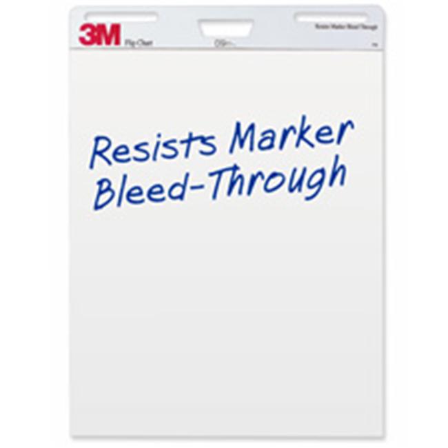 3M MMM570 Flipchart- Plain- 40 Sheets-Pad- 25in.x35in.- White