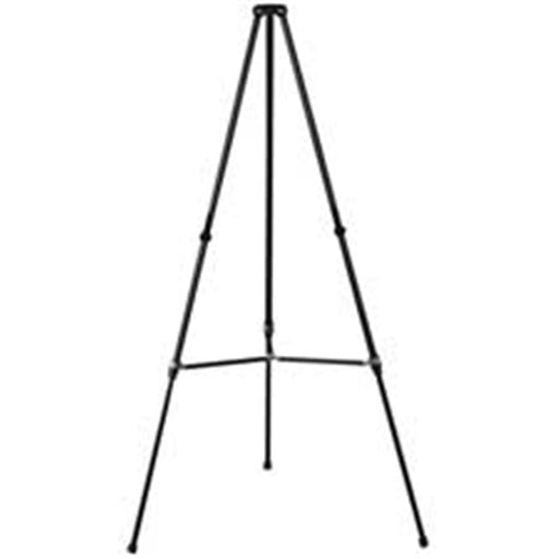 Quartet QRT51E Telescoping Easel- Lightweight - Adjusts 38in.-66in.H- Black