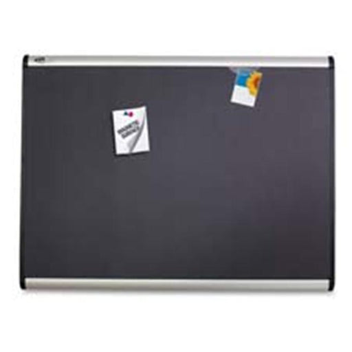 Quartet QRTMB543A Magnetic Fabric Bulletin Board- w-Clips-Magnets- 3ft.x2ft.- AM