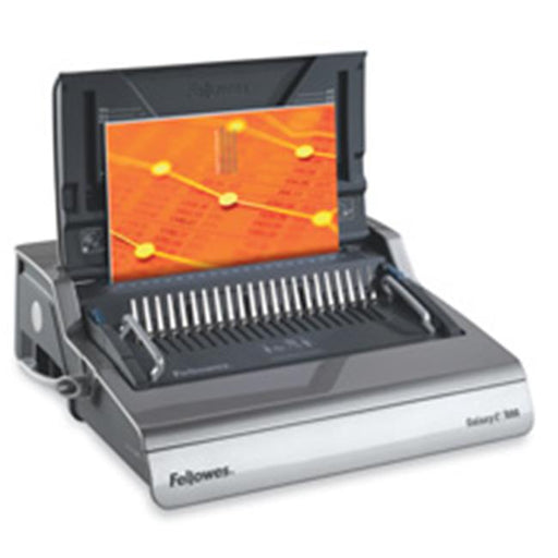 Fellowes Mfg. Co. FEL5218301 Electric Comb Binding Machine- 19-.63in.x17-.75in.x6-.50in.- Gray