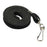 Baumgartens BAU65619 Flat Lanyards&#44; With Hook&#44; 36 in. L&#44; 100-BX&#44; Black